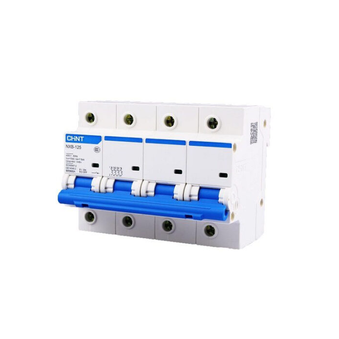 NXB-125 C100 4P – MCB đóng cắt 100A 10KA 240/415V 4 pha Chint