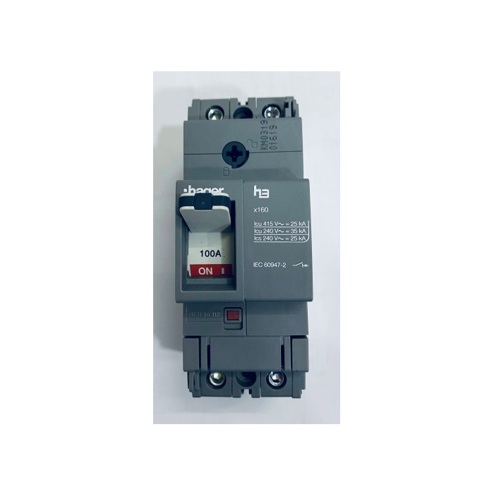 HDA099Z – MCCB 2P 100A 18KA – TM FIX/FIX