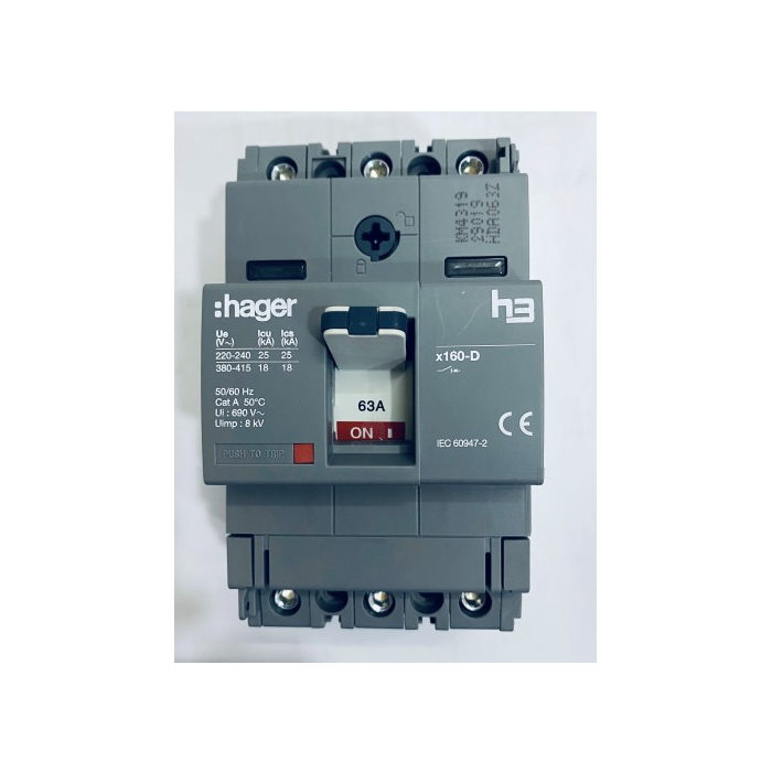 HDA025Z – MCCB 3P 25A 18KA – TM FIX/FIX