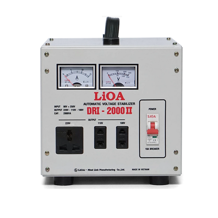 Ổn Áp LiOA 1 Pha DRI-2000II 2kVA 2000VA Điện Áp Vào 90V÷250V